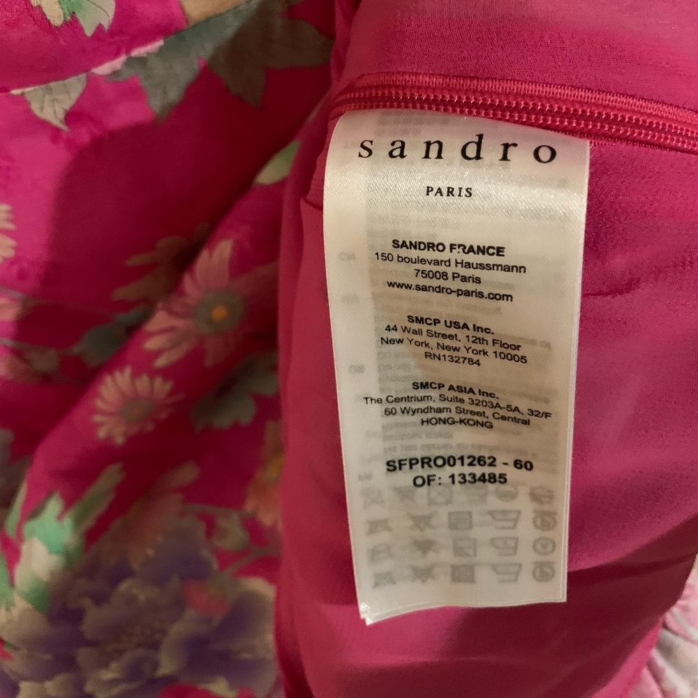 SANDRO SHORT MINI FLORAL SUMMER DRESS - Picture 7 of 11